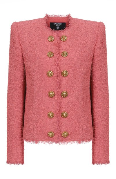 Женский шерстяной жакет BALMAIN, арт. GF0SM508/WD60