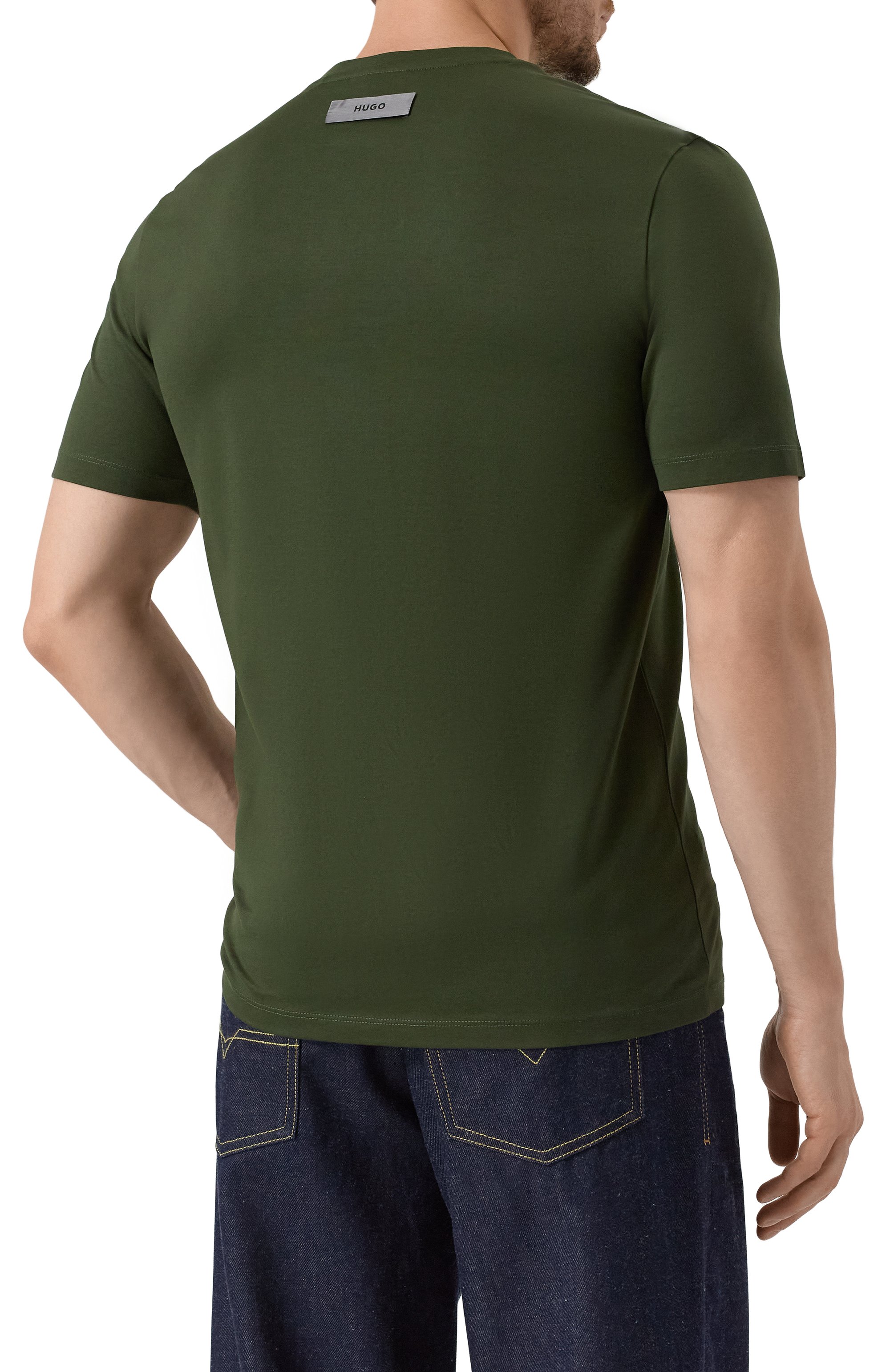Хлопковая футболка HUGO, арт. 50542969, фото 4