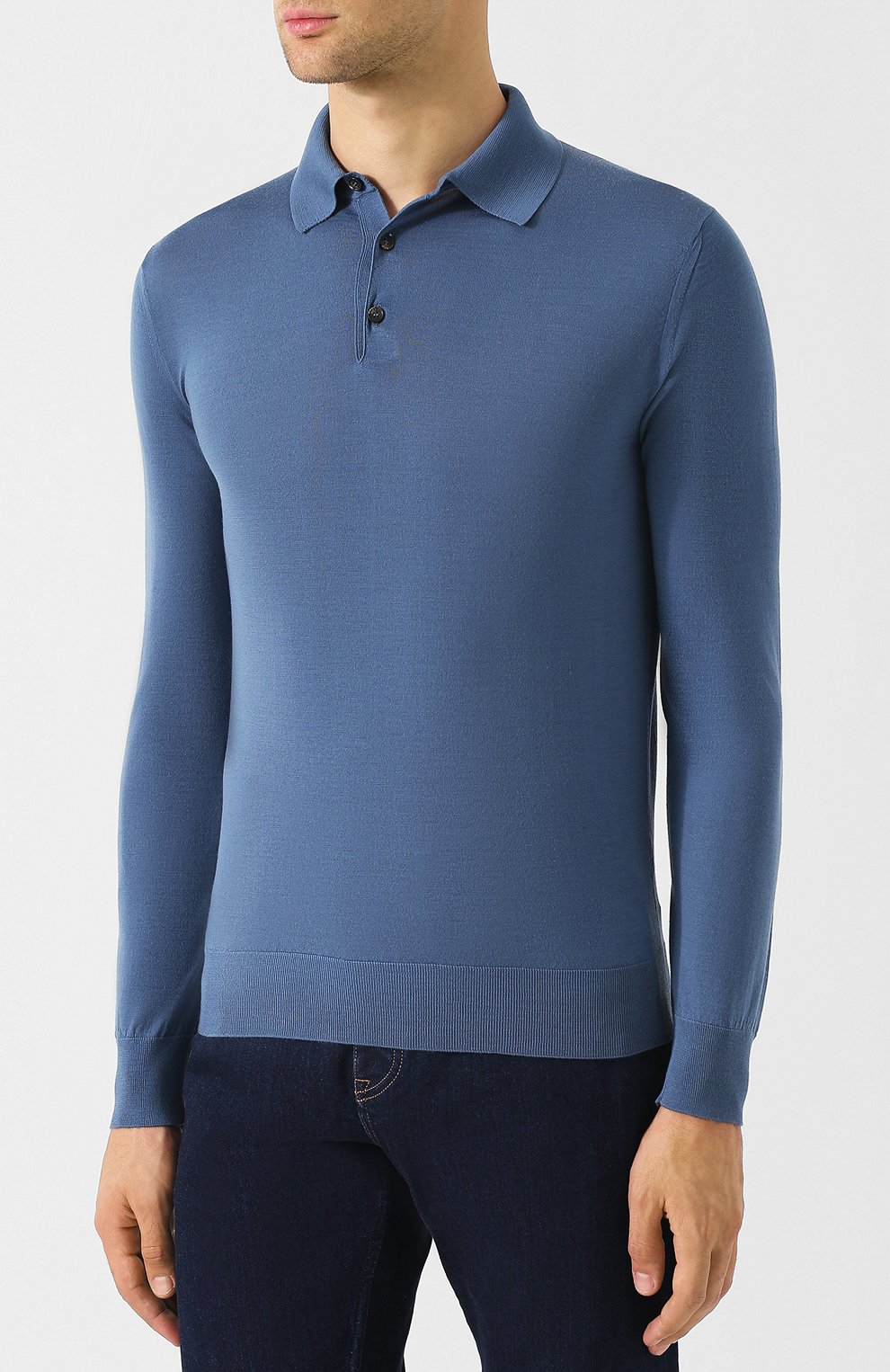 Шерстяное поло с длинными рукавами ZEGNA, арт. URM00/132, фото 3