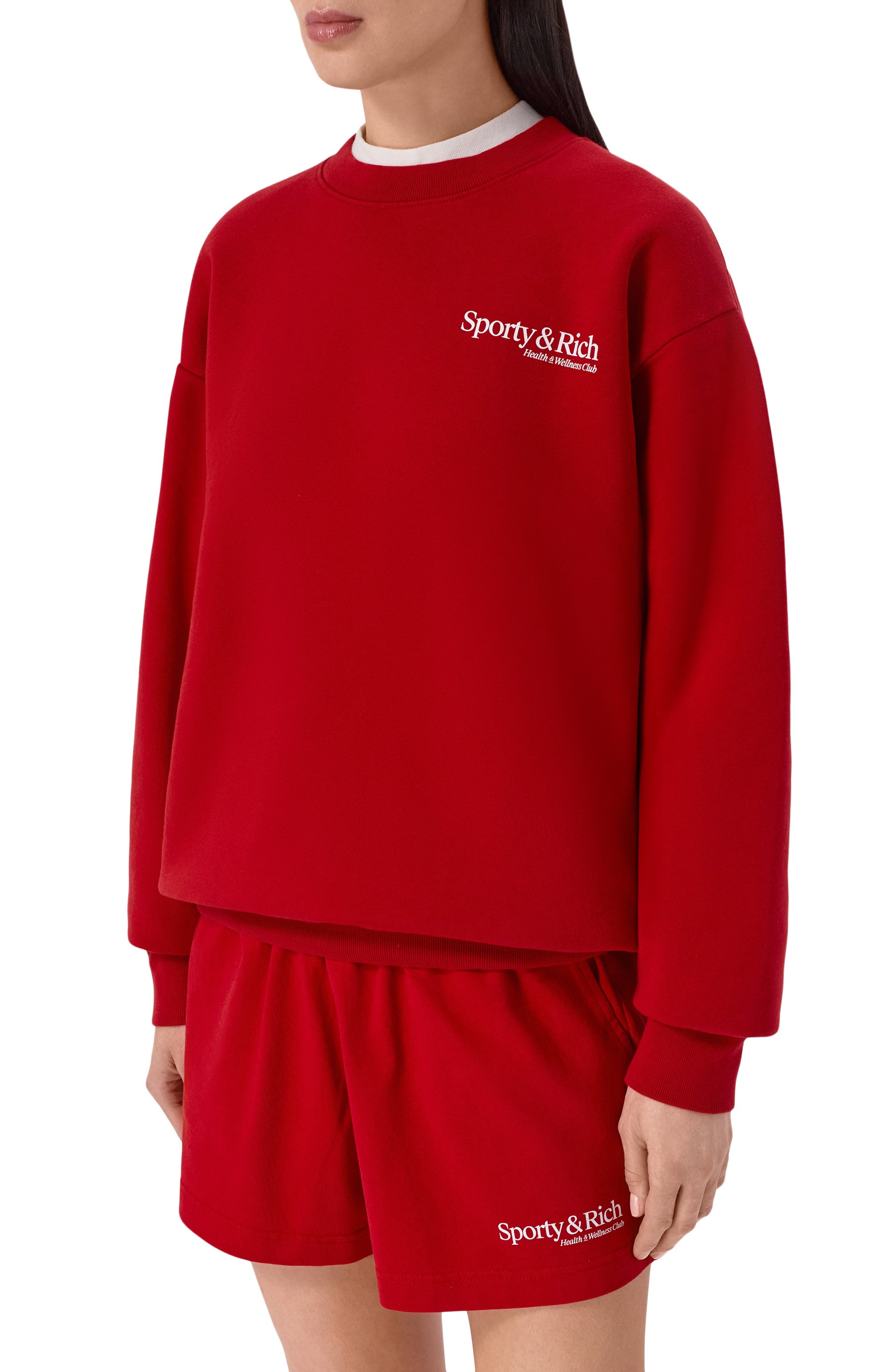 Хлопковый свитшот SPORTY AND RICH, арт. ST098710087RE15, фото 3
