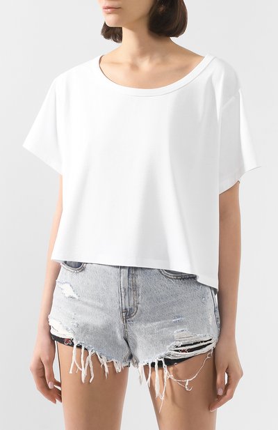 Хлопковая футболка ALEXANDERWANG.T белого цвета по цене 18350 руб., арт. 4CC1201033, фото 3 Хлопковая футболка ALEXANDERWANG.T, арт. 4CC1201033, фото 3