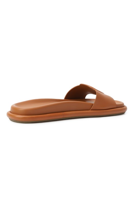 Кожаные шлепанцы Santoni WHXG71409G0MTKED Коричневый  WHXG71409G0MTKED Фото 5