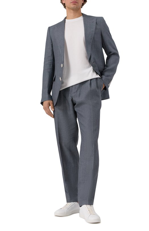 Хлопковая футболка Brioni UJSY0L/0D620 Белый  UJSY0L/0D620 Фото 2