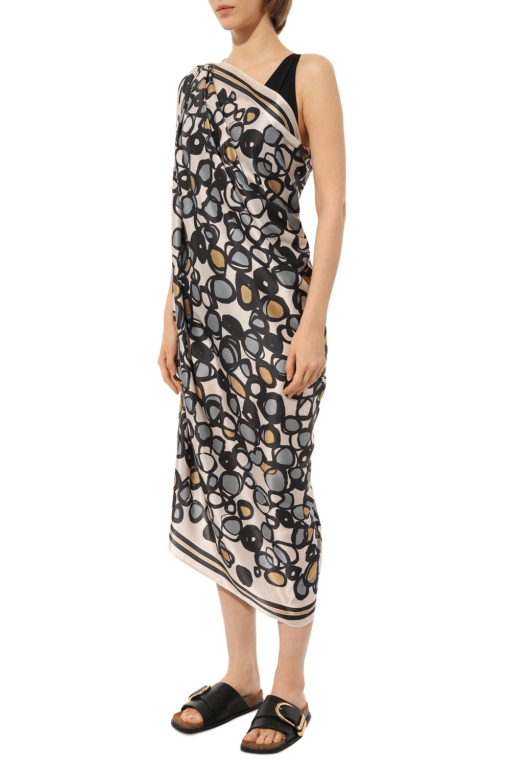 Шелковое парео SHAN разноцветного цвета по цене 51580 руб., арт. 52321-50, фото 3 Шелковое парео SHAN, арт. 52321-50, фото 3