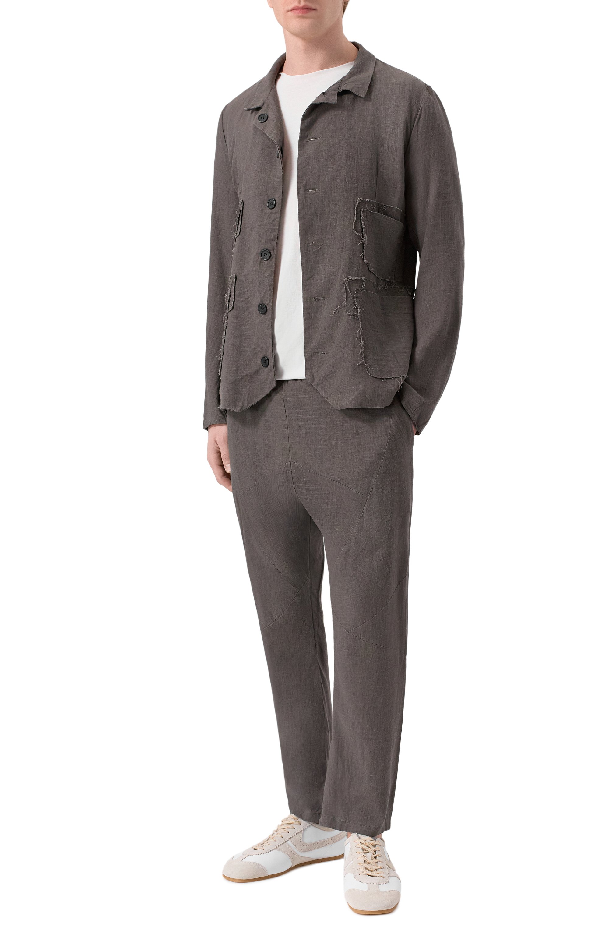 Брюки из вискозы и льна 139DEC, арт. PN510-GRE, фото 2