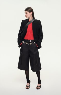 Женское боди MUGLER красного цвета, арт. 25P3B00262595 | �Фото 7 (Рукава: Длинные; Женское Кросс-КТ: Боди-одежда; Стили: Кэжуэл; Кросс-КТ: костюм; Материал внешний: Синтетический материал)