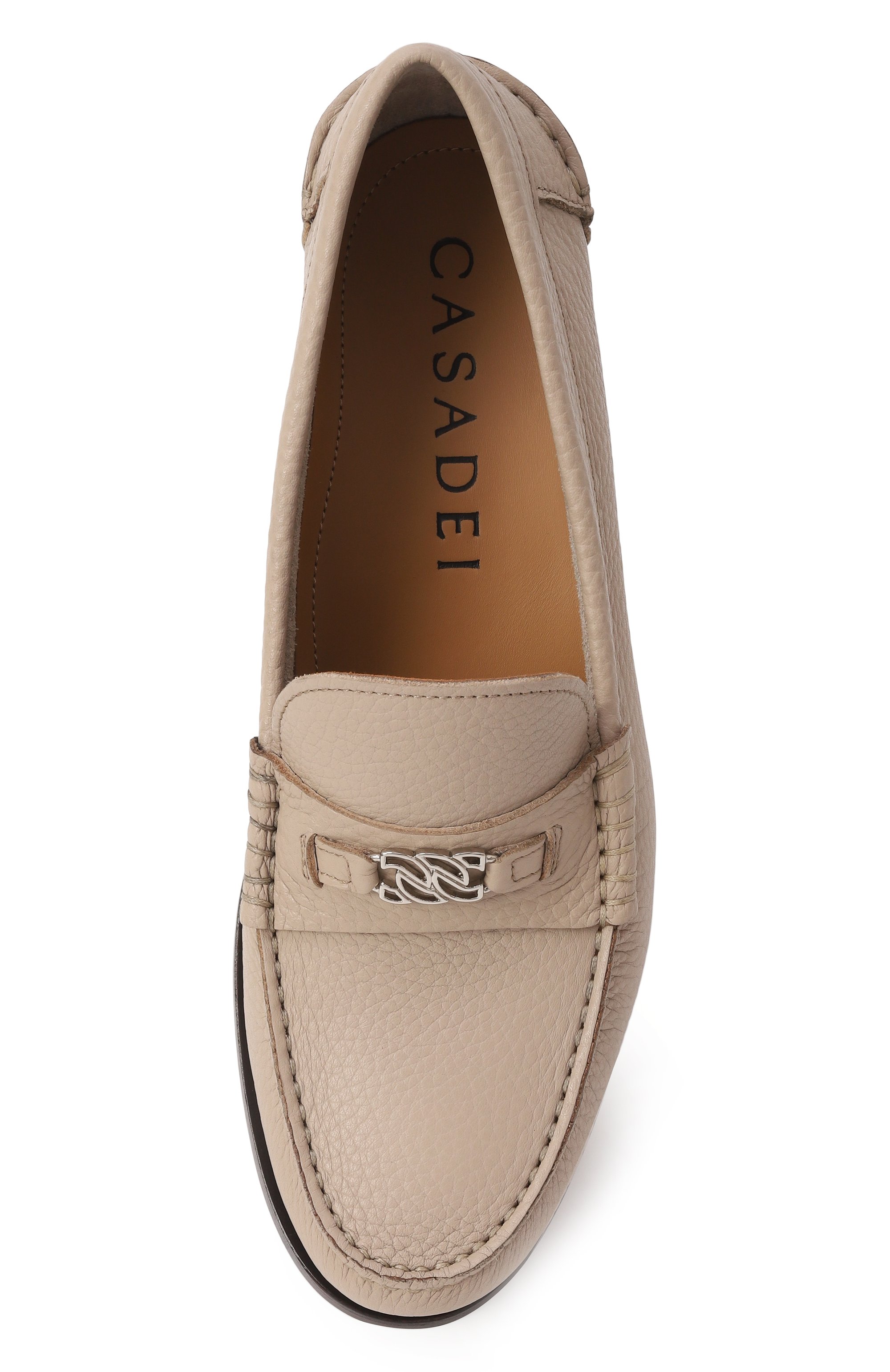 Кожаные лоферы cosmic CASADEI темно-бежевого цвета по цене 91950 руб., арт. 1D289J0101/C2363, фото 6 Кожаные лоферы cosmic CASADEI, арт. 1D289J0101/C2363, фото 6