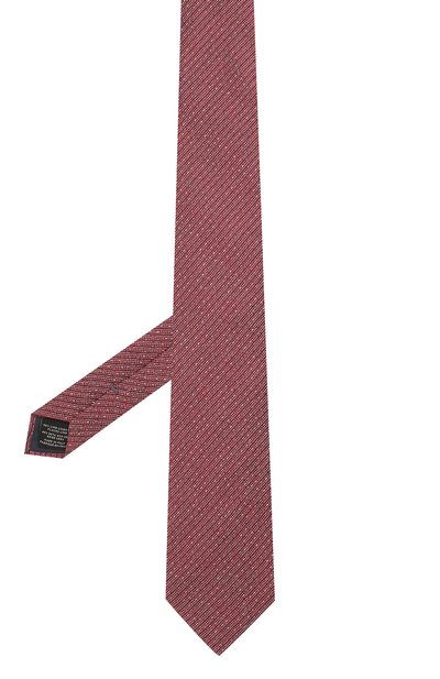Галстук из смеси льна и шелка ZEGNA красного цвета по цене 20700 руб., арт. Z7E24/1L8, фото 2 Галстук из смеси льна и шелка ZEGNA, арт. Z7E24/1L8, фото 2