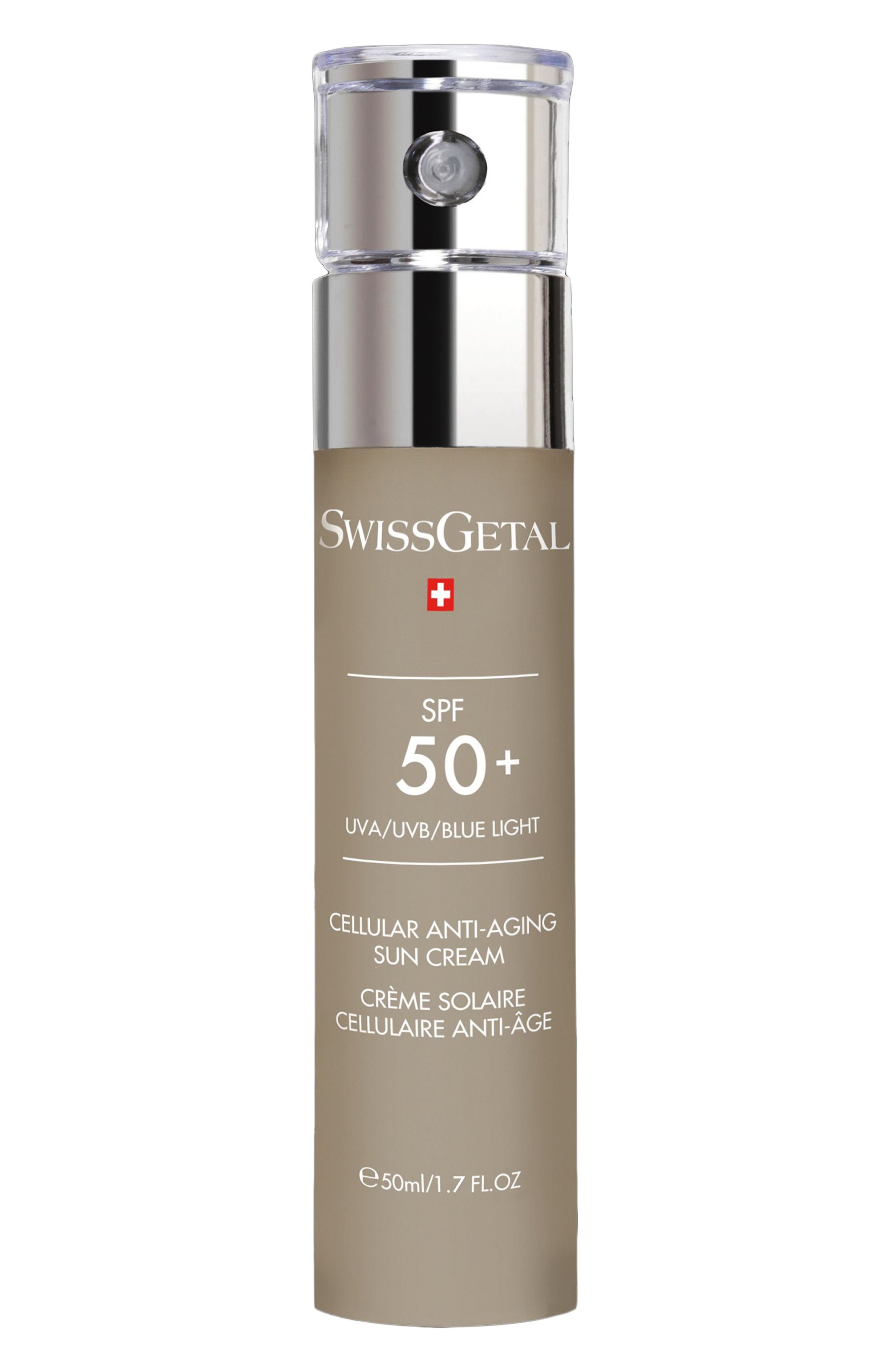 Солнцезащитный антивозрастной крем spf 50 (50ml) SWISSGETAL, арт. SU-300, фото 1