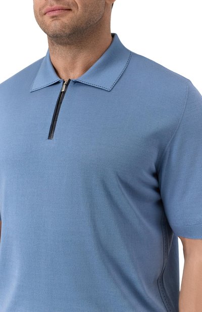 Поло из хлопка и шелка ZILLI, арт. KZP002M0143VRIS00/66-68, фото 5
