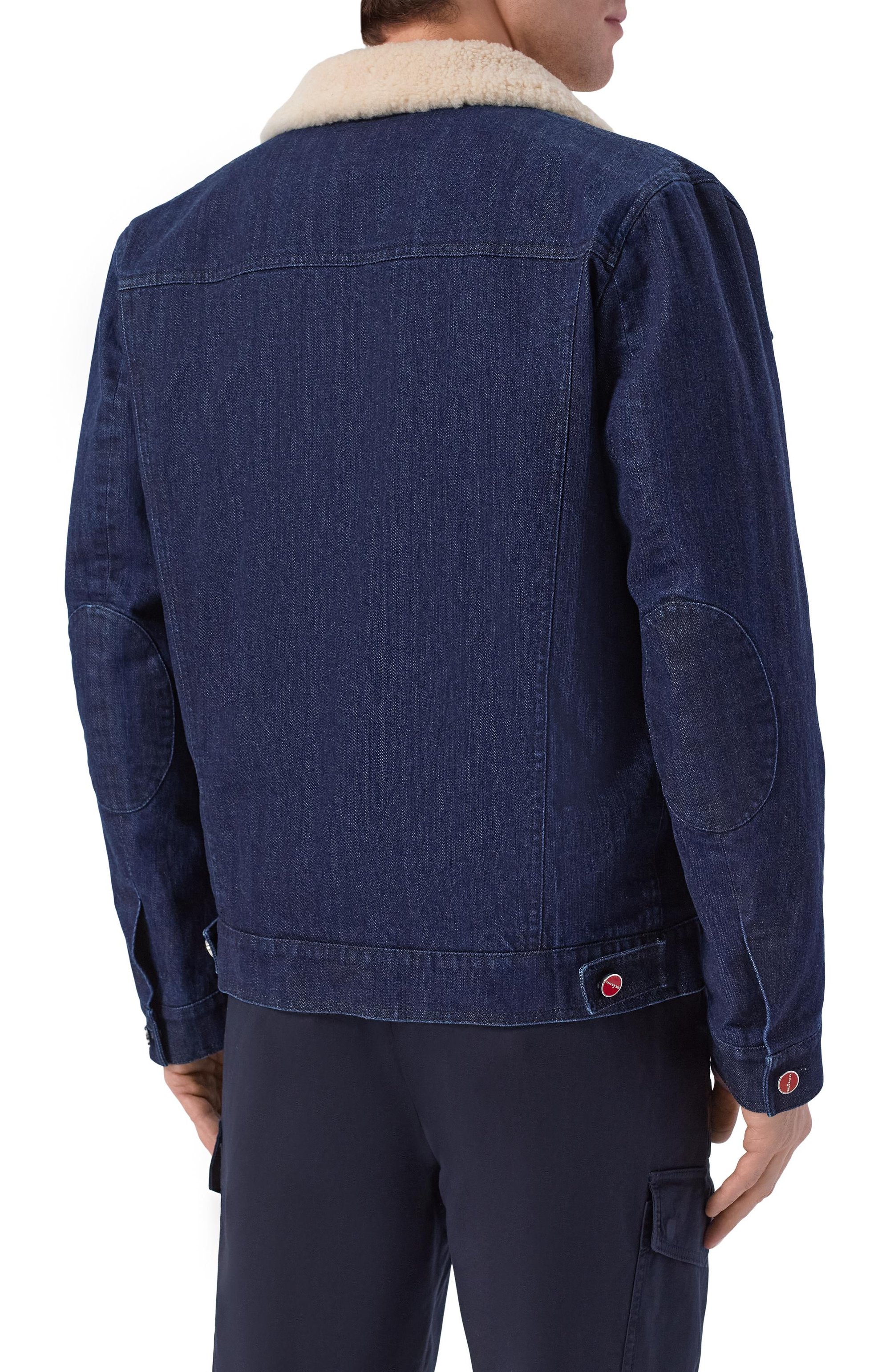 Джинсовая куртка с подкладкой из овчины KITON, арт. UW2280SV0402F, фото 4