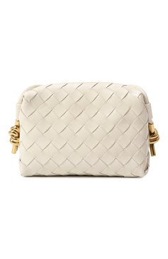 Женская сумка loop mini BOTTEGA VENETA кремового цвета, арт. 736125/V2GV1 | Фото 6 (Ремень/цепочка: На ремешке; Материал: Натуральная кожа; Материал сплава: Проставлено; Размер: mini; Драгоценные камни: Проставлено)
