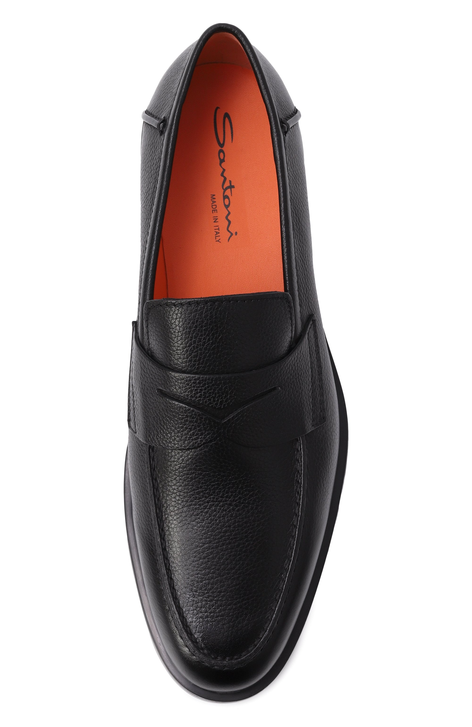 Кожаные пенни-лоферы detroit SANTONI, арт. MGDG18610NE0GHAS, фото 6