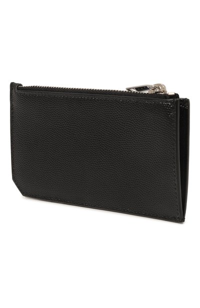 Кожаный футляр для кредитных карт SAINT LAURENT черного цвета по цене 33450 руб., арт. 609362BTY0N, фото 2 Кожаный футляр для кредитных карт SAINT LAURENT, арт. 609362BTY0N, фото 2