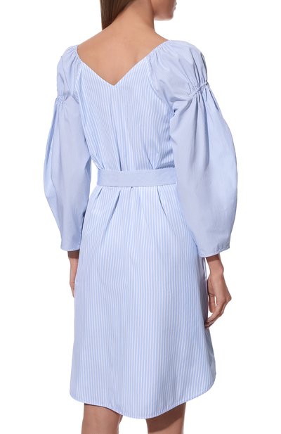 Хлопковое платье STELLA MCCARTNEY светло-голубого цвета по цене 113500 руб., арт. 604312/STA26, фото 4 Хлопковое платье STELLA MCCARTNEY, арт. 604312/STA26, фото 4