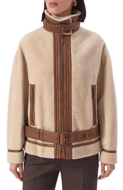 Утепленная дубленка из овчины GIORGIO ARMANI, арт. GW002046/AF19600, фото 3