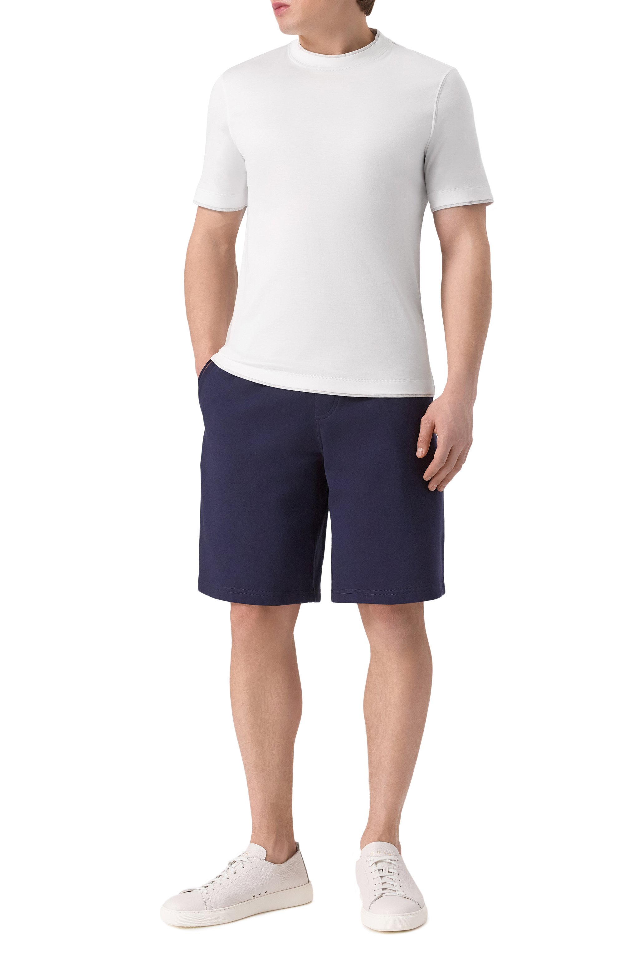 Хлопковые шорты BRUNELLO CUCINELLI, арт. MW8633318G, фото 2