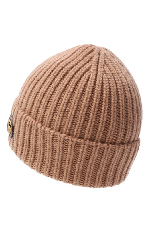 Шапка из шерсти и кашемира Gucci 764594/3GB02 Бежевый  764594/3GB02 Фото 2