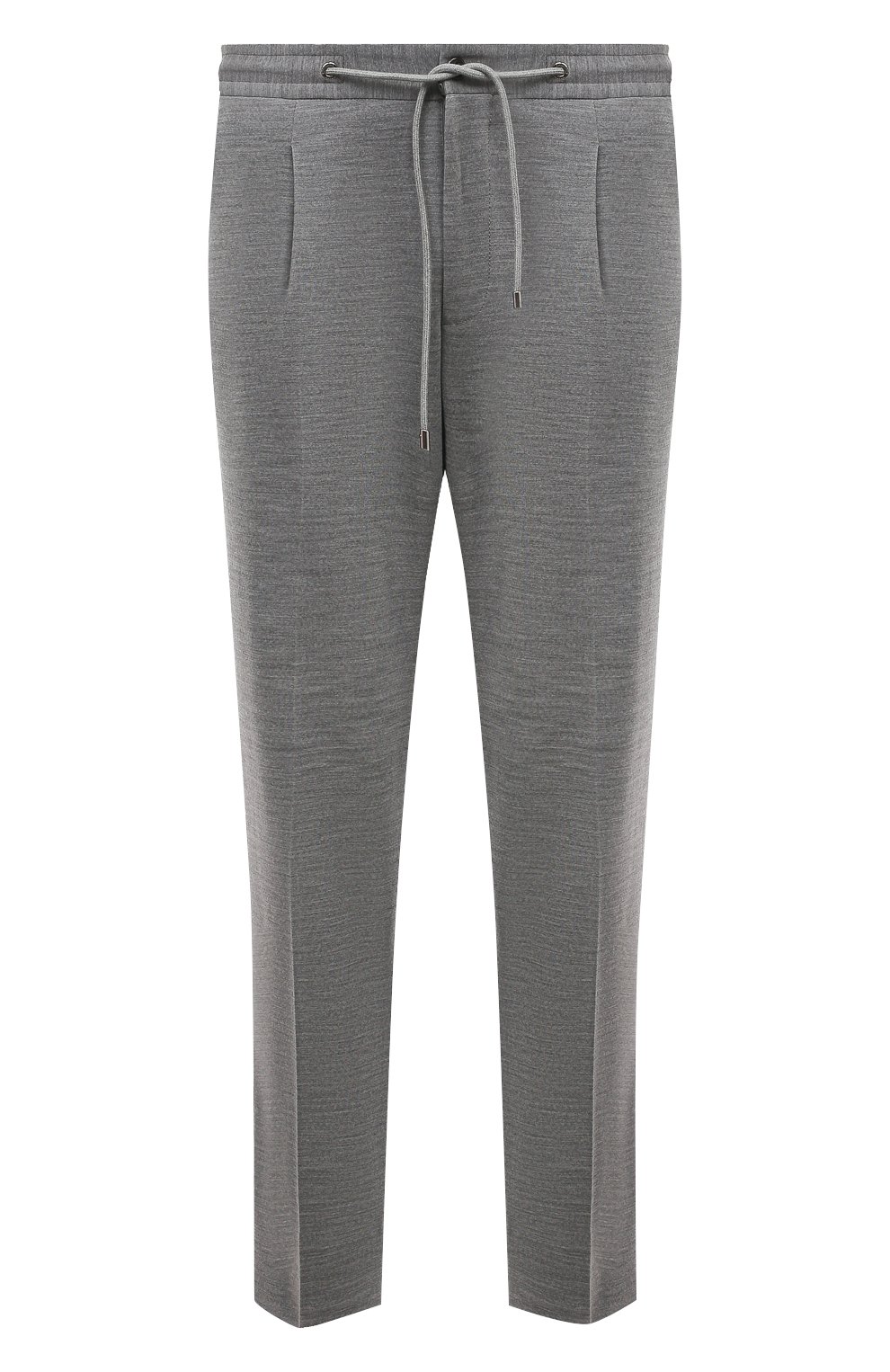 Брюки из шерсти и хлопка CORNELIANI светло-серого цвета по цене 52750 руб., арт. 934L19-9318800, фото 1 Брюки из шерсти и хлопка CORNELIANI, арт. 934L19-9318800, фото 1