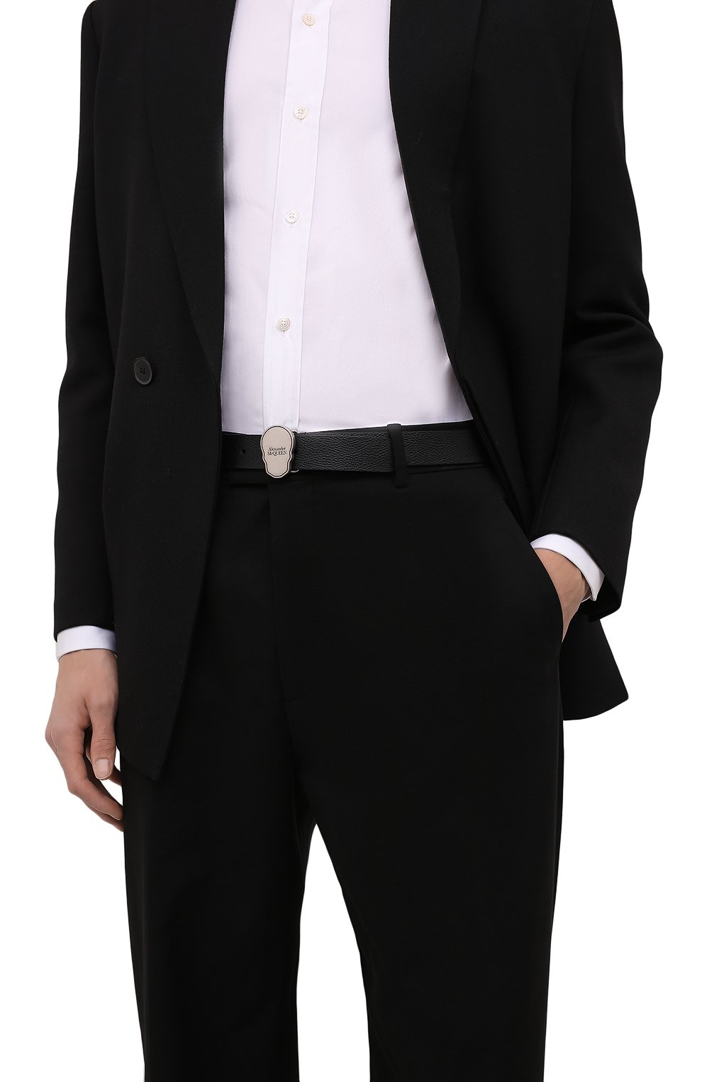 Кожаный ремень ALEXANDER MCQUEEN, арт. 663175/1AAE0, фото 2