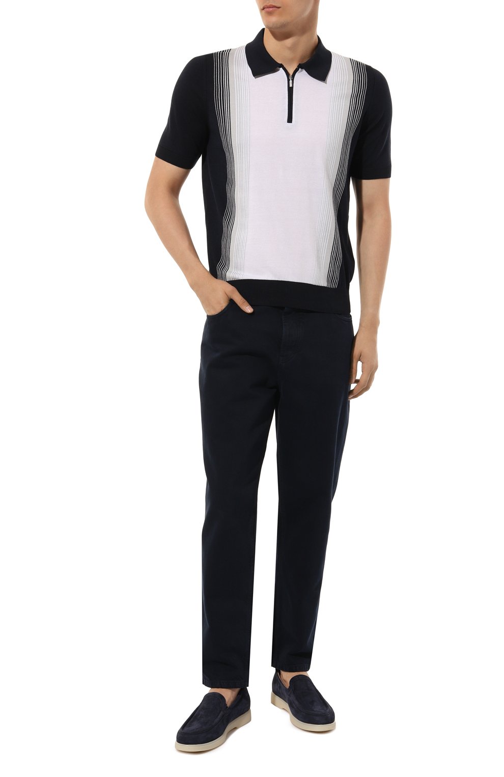 Поло из хлопка и шелка ZILLI, арт. KZP002M0142VZIS00, фото 2