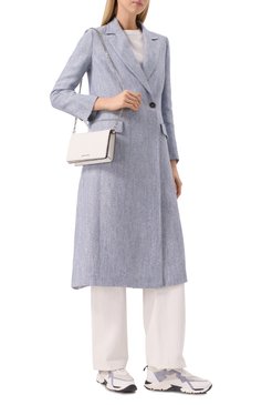 Женская сумка jet set medium MICHAEL MICHAEL KORS молочного цвета, арт. 32F4SJ6C8L | Фото 7 (Материал: Натуральная кожа; Материал сплава: Проставлено; Драгоценные камни: Проставлено; Ремень/цепочка: На ремешке; Размер: medium)