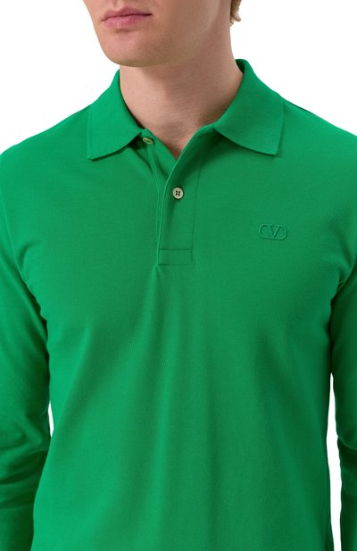 Хлопковое поло VALENTINO, арт. 6V3MH03X/AQ7, фото 5