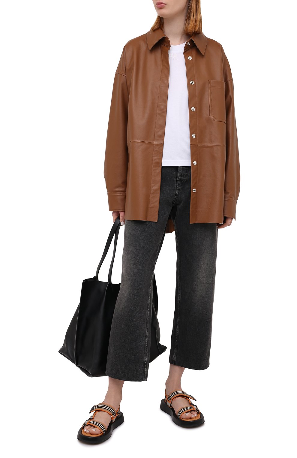 Комбинированные сандалии BURBERRY, арт. 8040187, фото 2