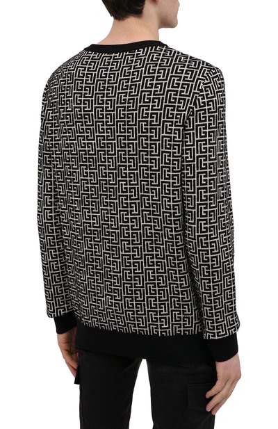 Свитер из шерсти и льна BALMAIN, арт. VH0KD000/K020, фото 4