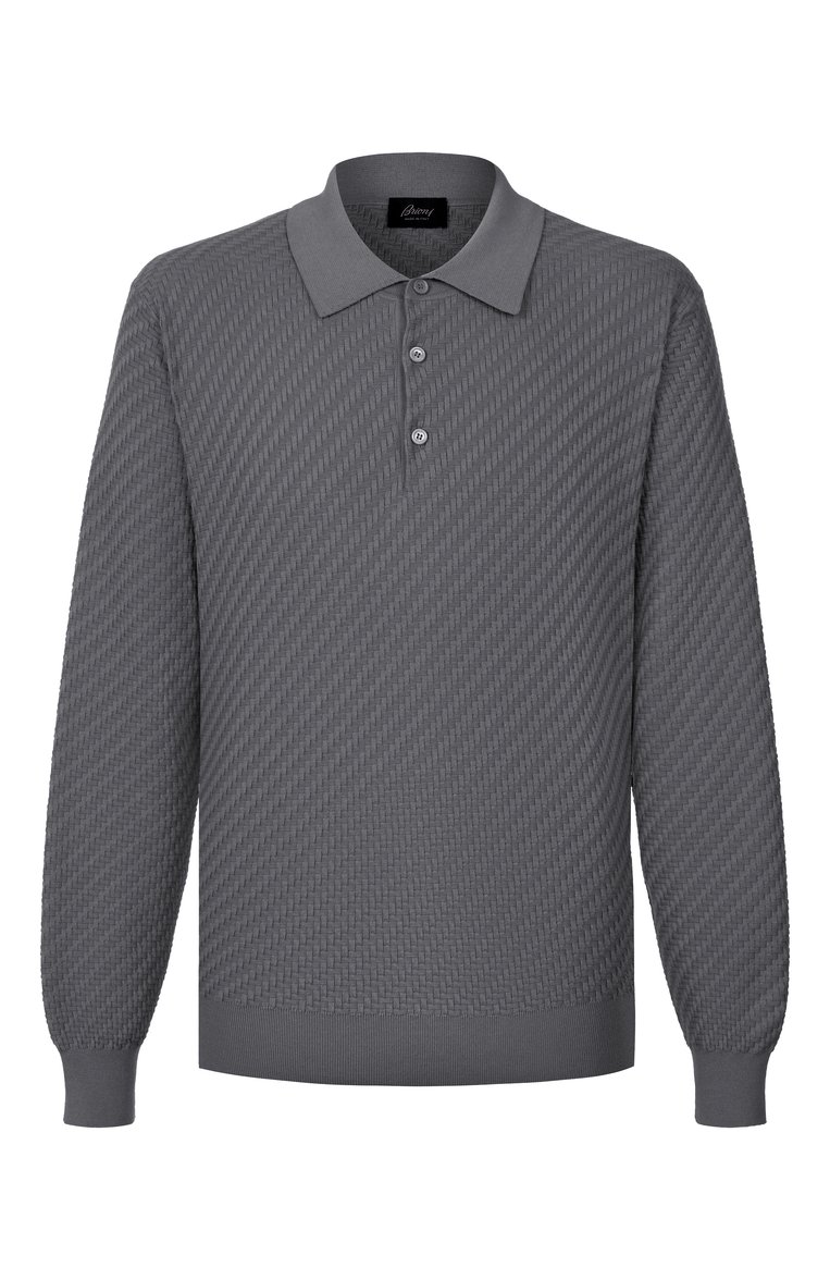 Поло из шелка и хлопка BRIONI, арт. UMR10L/PAK22, фото 1