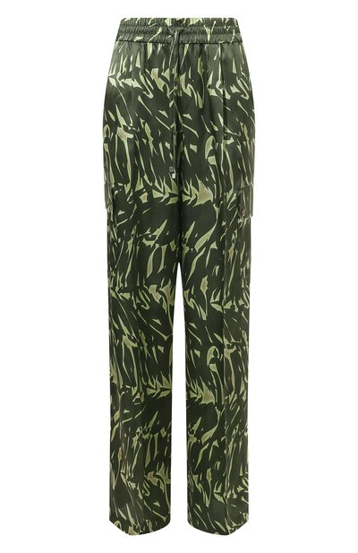 Женские шелковые брюки-карго KITON, арт. D57114K0978C