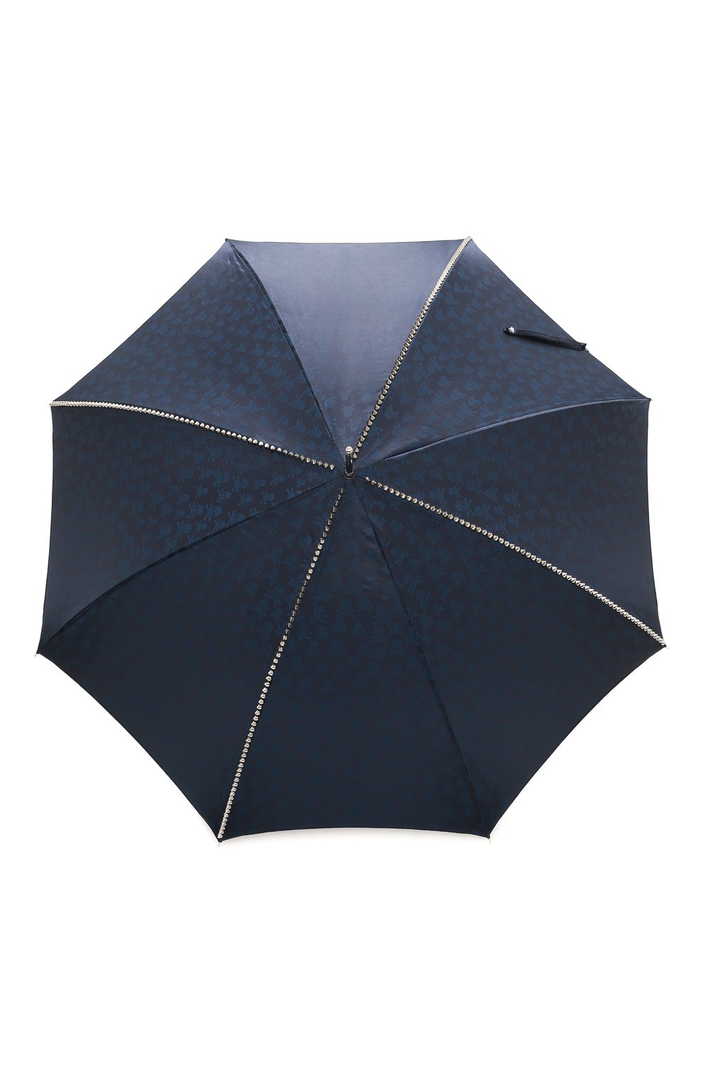 Зонт-трость PASOTTI OMBRELLI темно-синего цвета по цене 38800 руб., арт. 416N/PLAT.BLU+TESCHI/W33, фото 1 Зонт-трость PASOTTI OMBRELLI, арт. 416N/PLAT.BLU+TESCHI/W33, фото 1