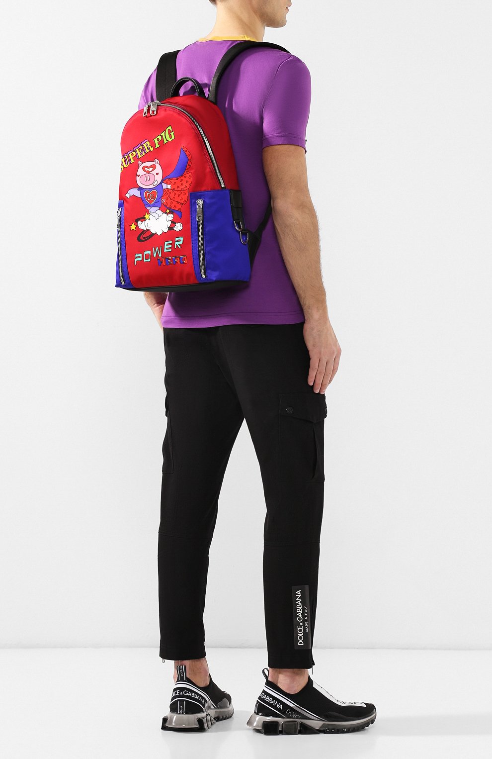 Комбинированный рюкзак vulcano DOLCE & GABBANA, арт. BM1641/AZ709, фото 2