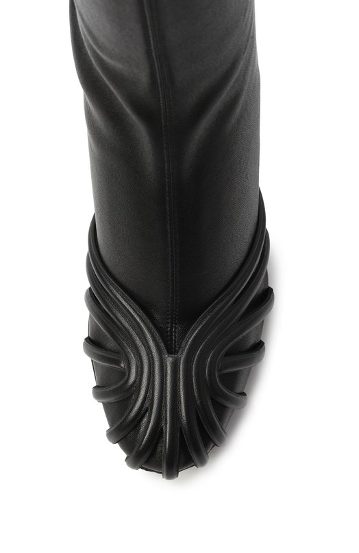 Кожаные ботильоны Iman 95 Alevi Milano L26W7010.R.1044997/GLAM NAPPA STRETCH Чёрный  L26W7010.R.1044997/GLAM NAPPA STRETCH Фото 6