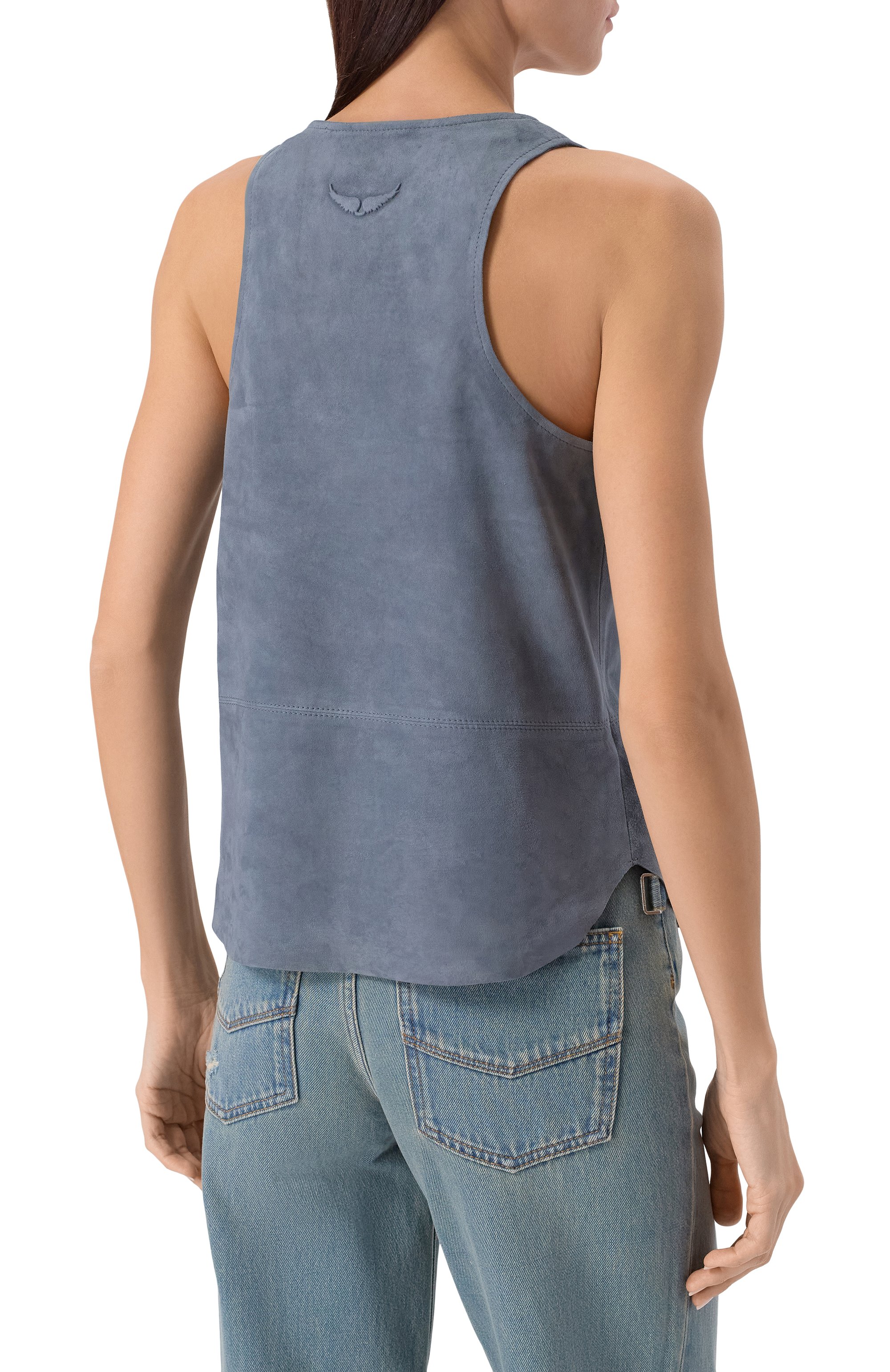 Замшевый топ ZADIG AND VOLTAIRE, арт. RWT001018, фото 4