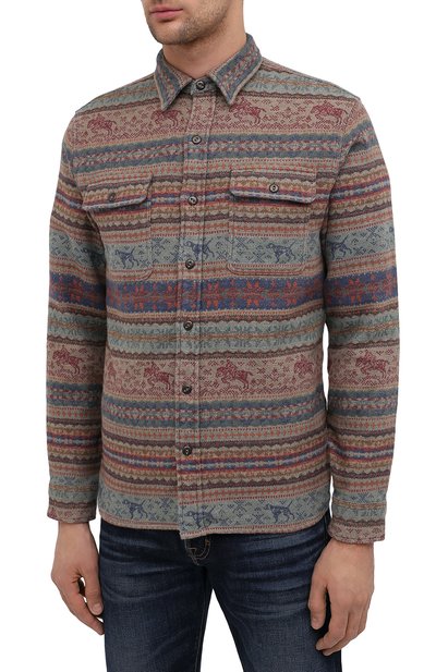 Хлопковая рубашка RRL, арт. 782799941, фото 3