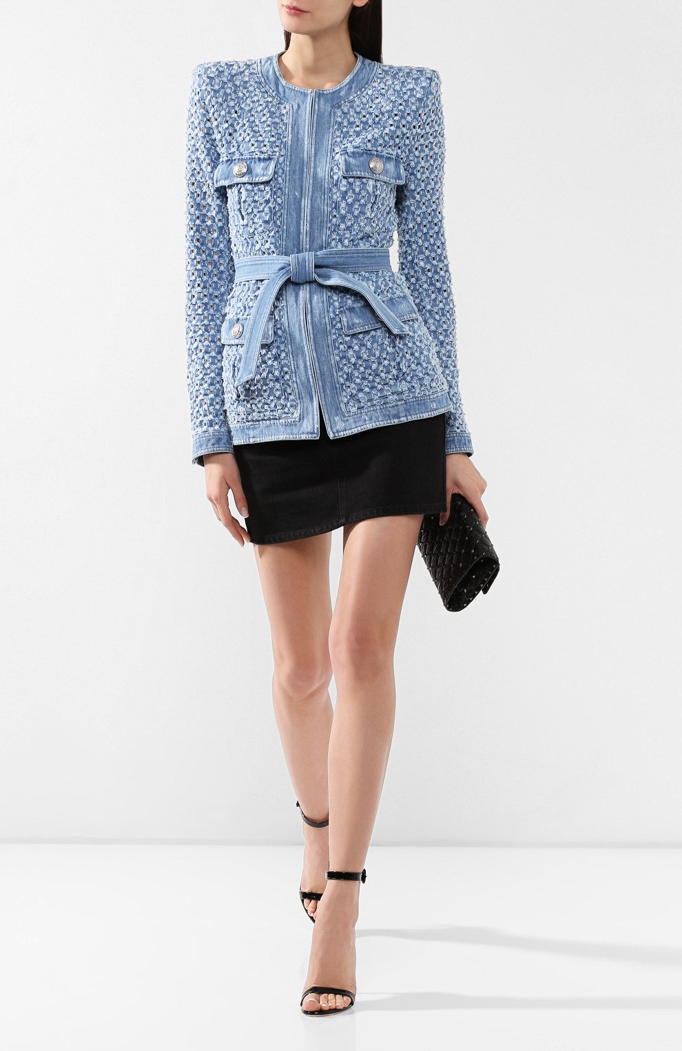 Джинсовый жакет BALMAIN, арт. RF27475/D032, фото 2