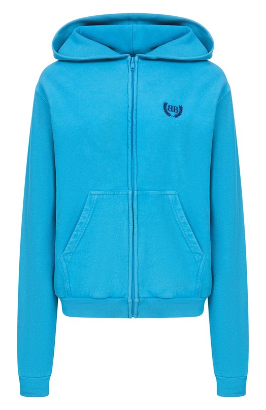 Хлопковая толстовка Balenciaga 851236/TSVC6 Голубой 851236/TSVC6