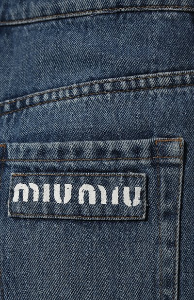 Джинсы MIU MIU голубого цвета по цене 100000 руб., арт. GWP394-1YXQ-F0013, фото 5 Джинсы MIU MIU, арт. GWP394-1YXQ-F0013, фото 5