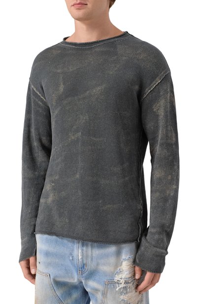 Джемпер из хлопка и льна TRANSIT темно-серого цвета по цене 43950 руб., арт. CFUTRW12470R, фото 3 Джемпер из хлопка и льна TRANSIT, арт. CFUTRW12470R, фото 3