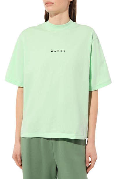 Хлопковая футболка MARNI, арт. THJE0263P1/USCS87, фото 3