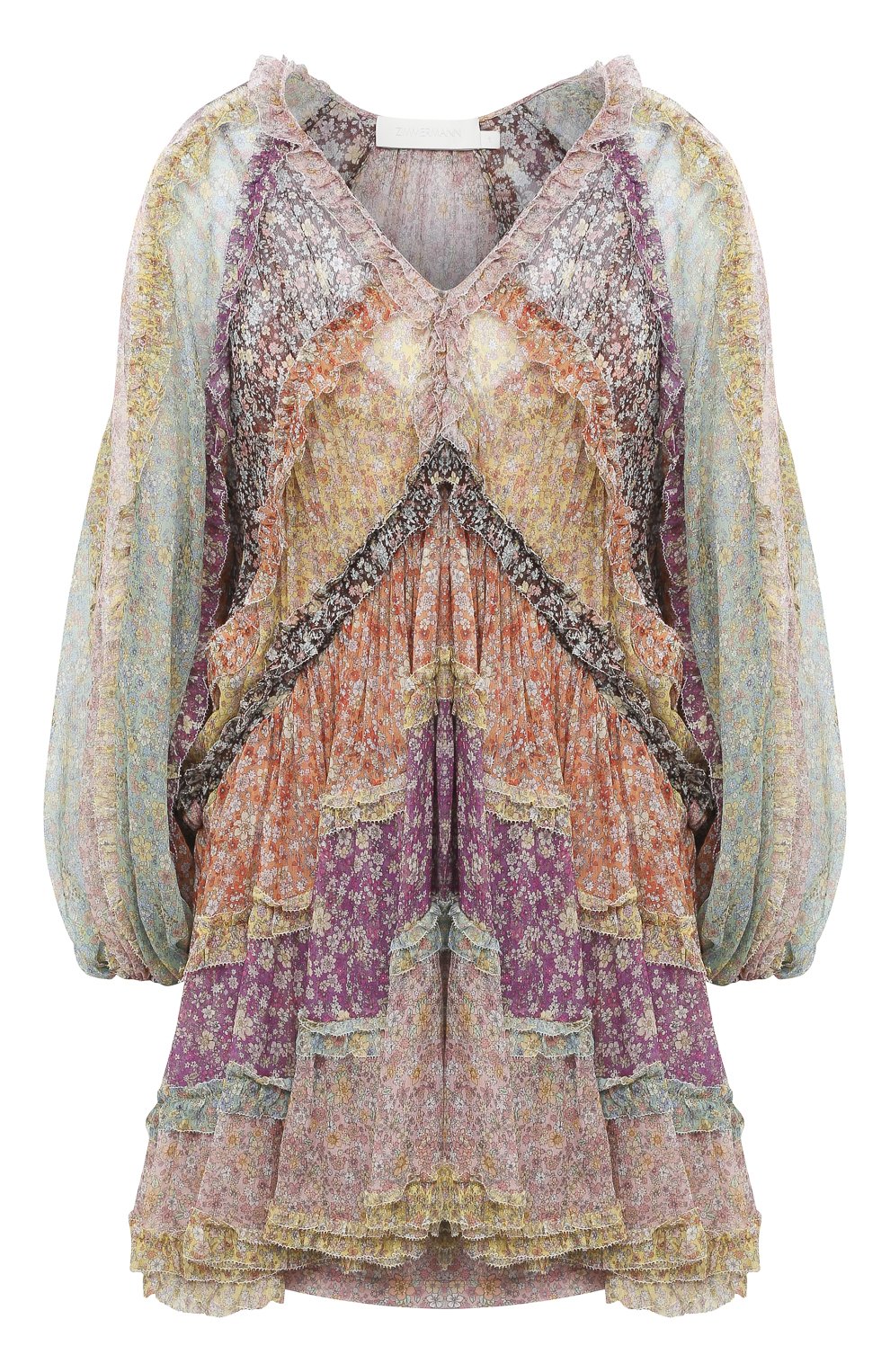 Шелковое платье ZIMMERMANN, арт. 8033DCAR, фото 1
