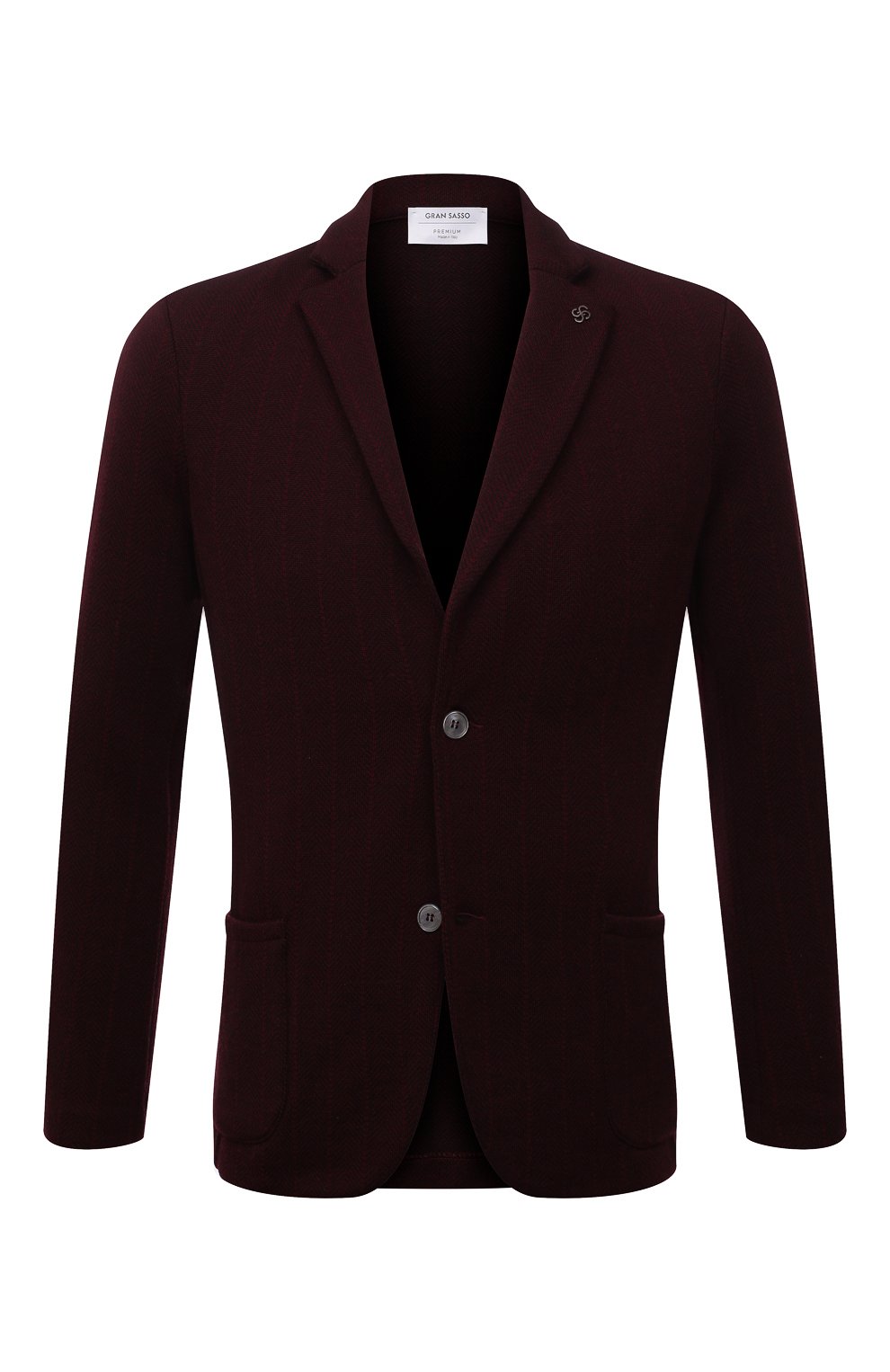 Шерстяной пиджак GRAN SASSO бордового цвета по цене 56400 руб., арт. 57124/14227, фото 1 Шерстяной пиджак GRAN SASSO, арт. 57124/14227, фото 1