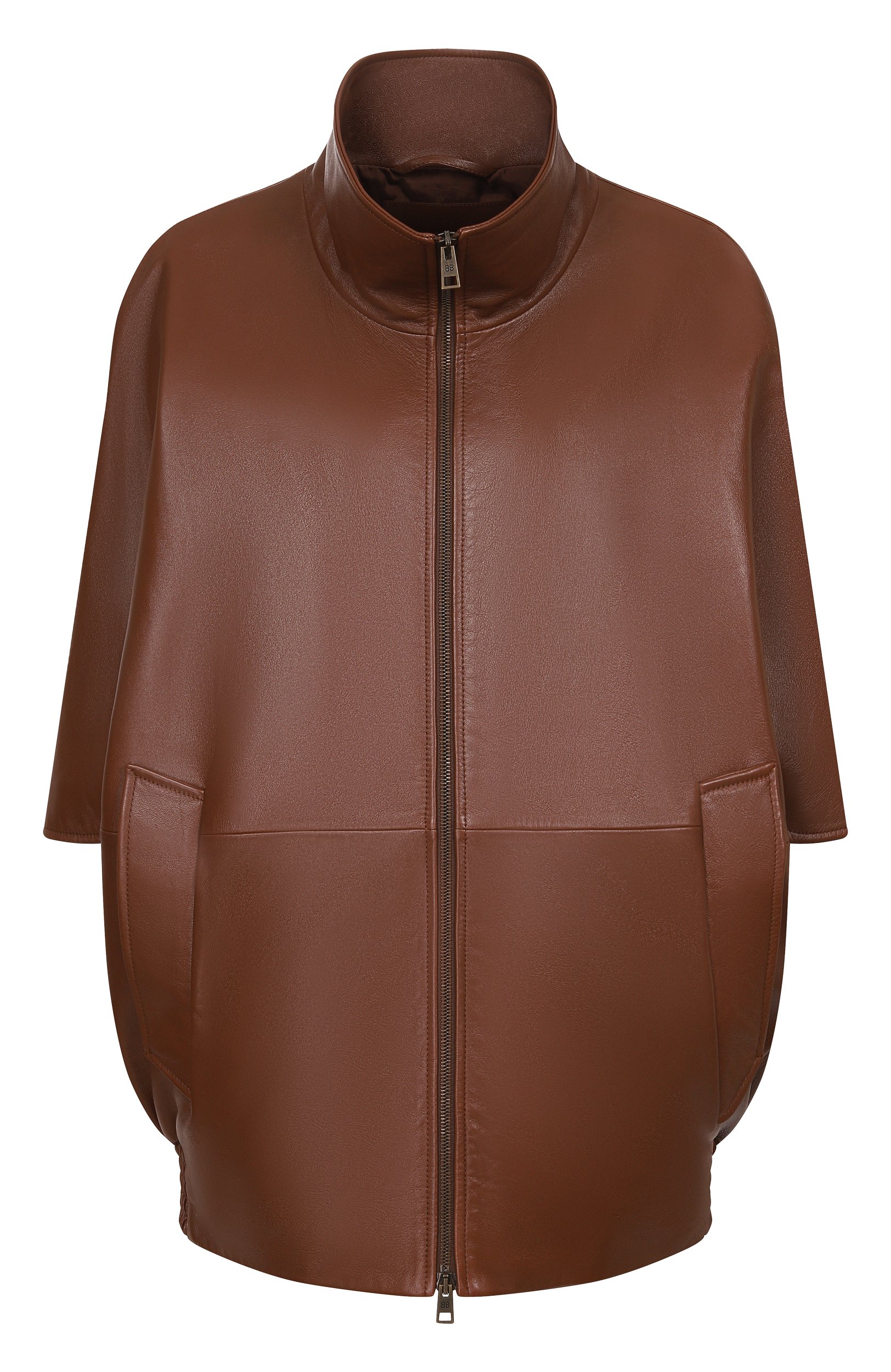Кожаная куртка BALENCIAGA коричневого цвета по цене 899500 руб., арт. 871987/TUS11, фото 1 Кожаная куртка BALENCIAGA, арт. 871987/TUS11, фото 1