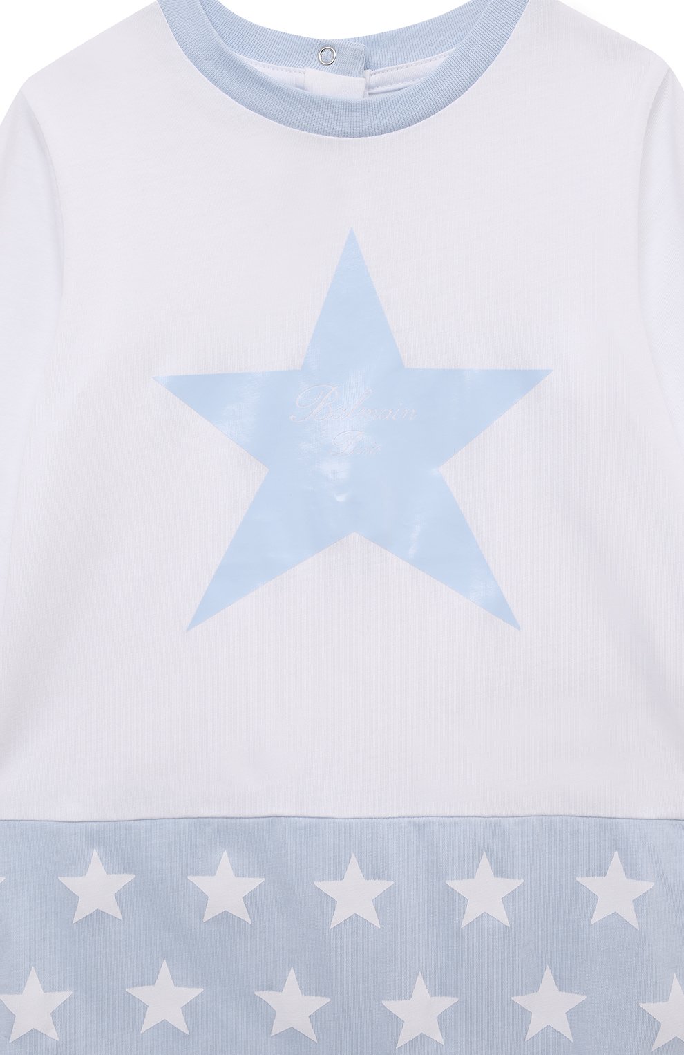 Комплект из трех предметов BALMAIN голубого цвета по цене 35150 руб., арт. BUB61A, фото 4 Комплект из трех предметов BALMAIN, арт. BUB61A, фото 4