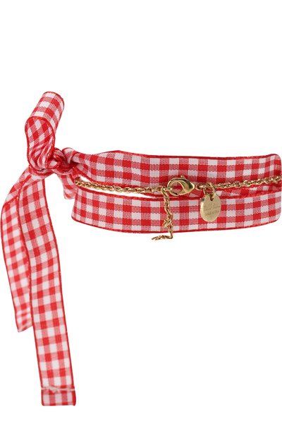 Текстильный браслет с декоративной отделкой MIU MIU, арт. 5JB109-2BSB-F0D28, фото 2