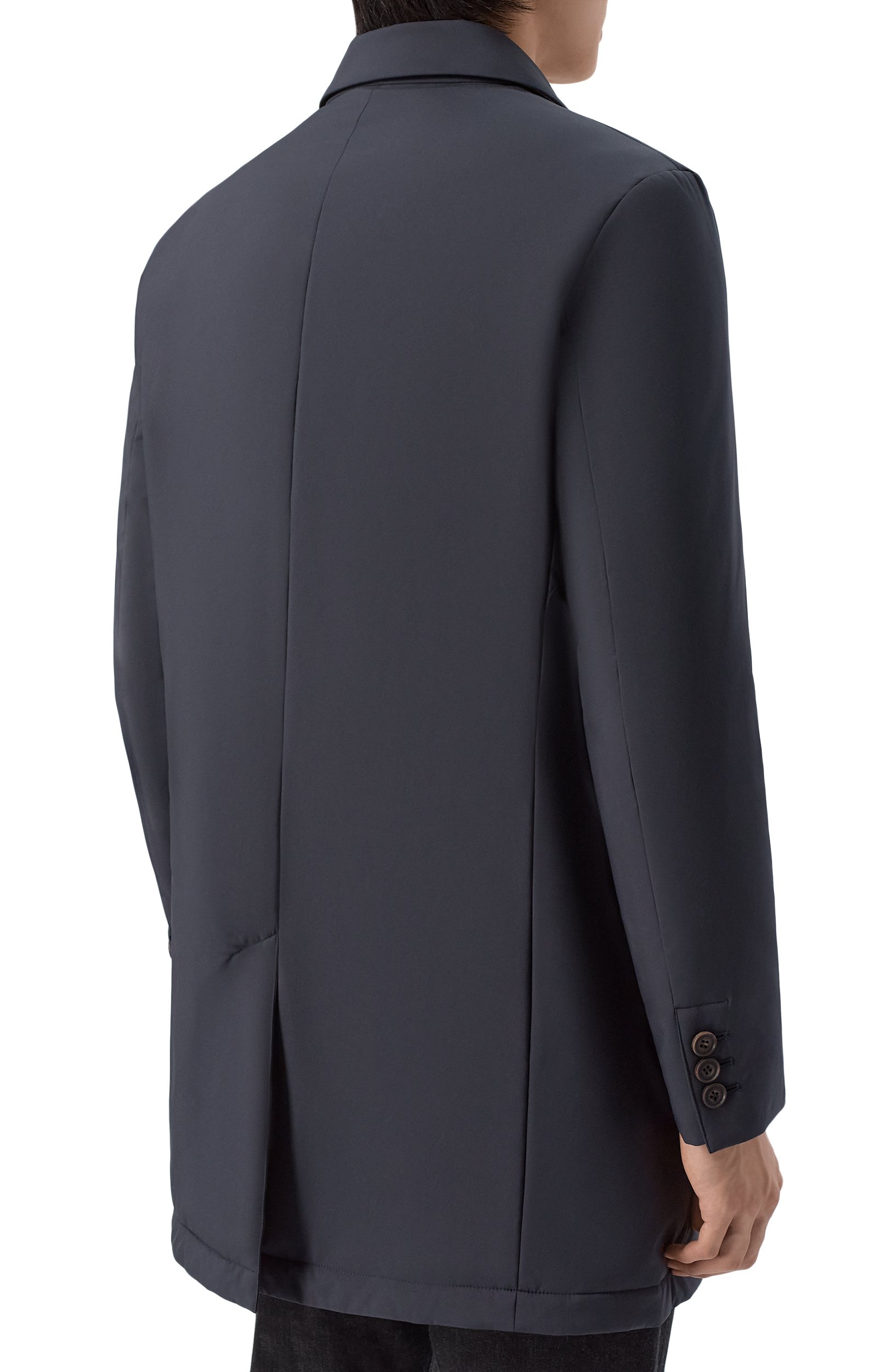 Плащ CORNELIANI темно-синего цвета по цене 189500 руб., арт. 2835E3/2A20126, фото 4 Плащ CORNELIANI, арт. 2835E3/2A20126, фото 4