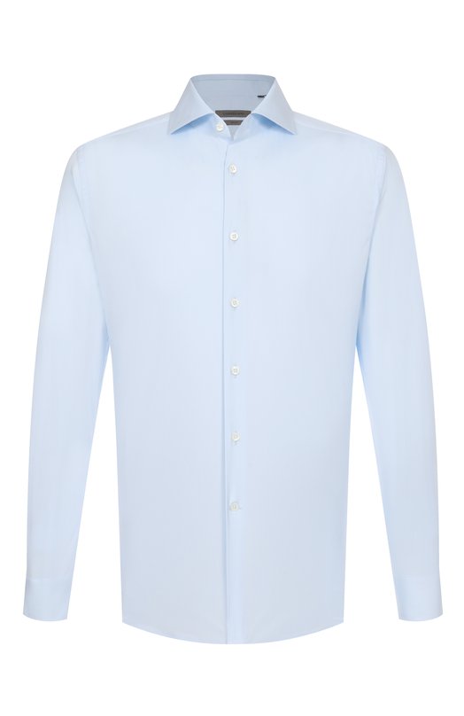 Хлопковая сорочка Corneliani 26P002-2611474 Голубой 26P002-2611474