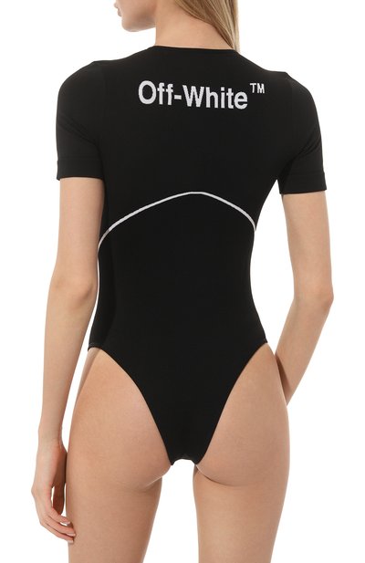 Боди OFF-WHITE черного цвета по цене 23650 руб., арт. OWVO049C99KNI0011001, фото 4 Боди OFF-WHITE, арт. OWVO049C99KNI0011001, фото 4