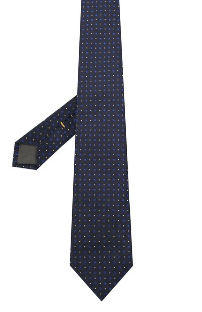 Шелковый галстук CANALI темно-синего цвета по цене 13250 руб., арт. 18/HJ03240, фото 2 Шелковый галстук CANALI, арт. 18/HJ03240, фото 2